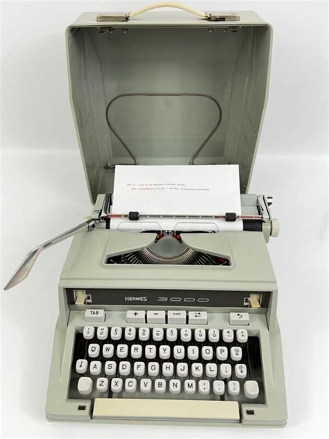 Hermes 3000 typewriter serial number